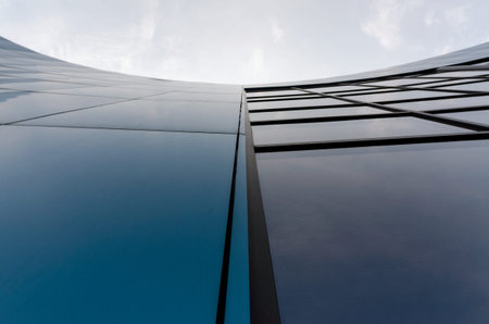wall and window business buildings blue architectural background pattern abstract
