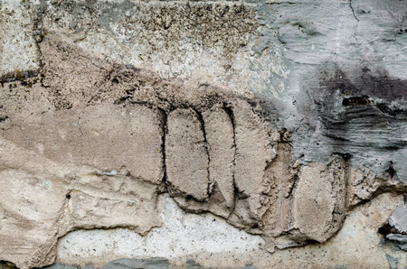 pattern of old dirty concrete wall close up
