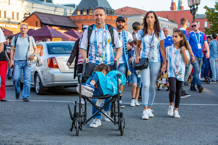 June 16, 2018. World Cup 2018, football fans on the streets of M
