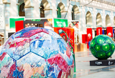 Moscow, Russia, June 20, 2018. World Cup 2018, football fan zoneのeditorial素材