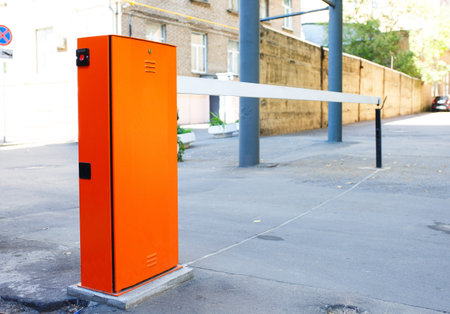 Automatic barrier and security systemの写真素材