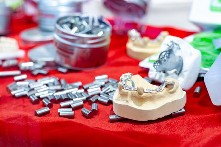 Dental orthodontic tools. Multi-colored device for making a molded tooth. Molding teeth.