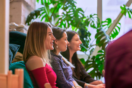 Abstract people lecture in seminar room, education or training conceptの写真素材