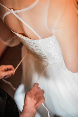 Wedding beauty concept. Elements of the brides wedding fees, fabulous effect, close-up, beautiful...