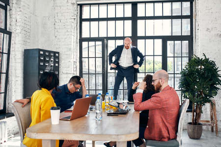 Talking Brainstorming Communication Friends Concept Business People Meeting Corporate Digital Device Connection Concept, selective focusの写真素材