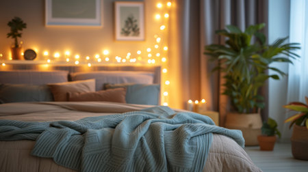 Contemporary Bedroom Oasis with Sleek Design and Soft Textile Accentsの素材
