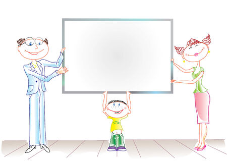 Family.Board for textのイラスト素材