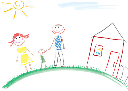 Family. Child imageのイラスト素材