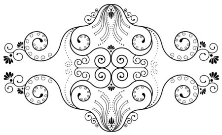 Vector floral elements.Vegnetteのイラスト素材