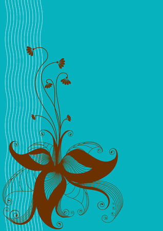 floral background for textのイラスト素材