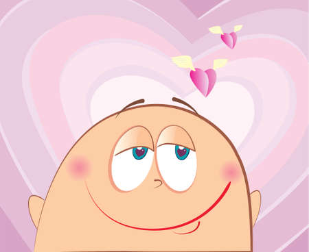 face love.Cartoons faceのイラスト素材