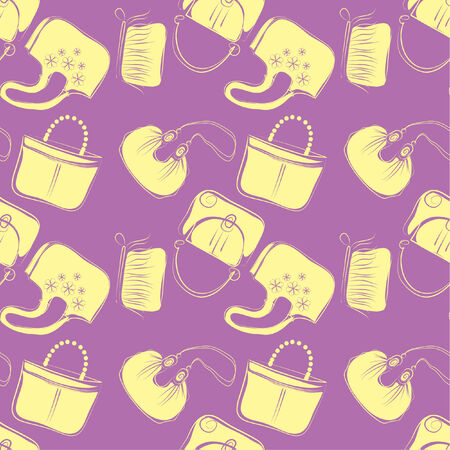 Bags patternのイラスト素材