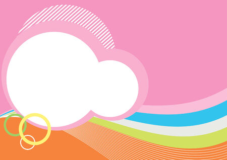  retro abstract for textのイラスト素材