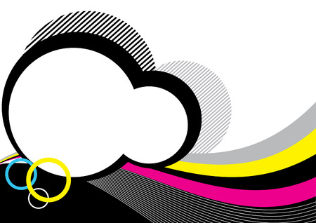 retro abstract for textのイラスト素材