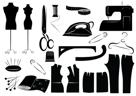 sewing equipment .Symbol のイラスト素材