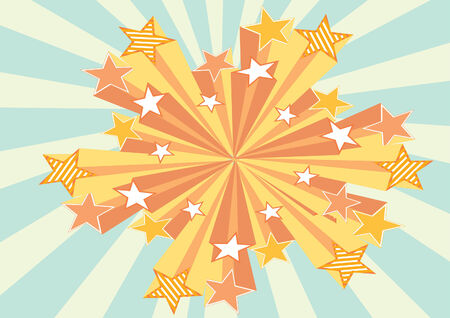  retro background stars for design.のイラスト素材