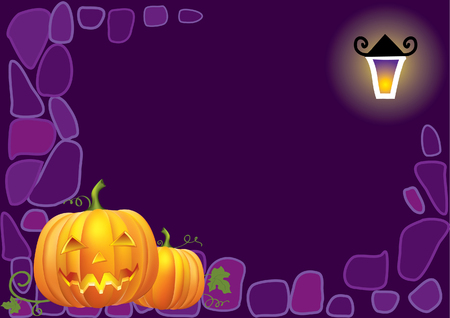 Vector Halloween background for design.のイラスト素材