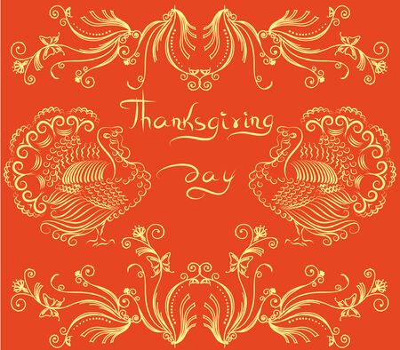 Thanksgiving background   postcard.のイラスト素材