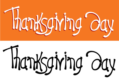 Thanksgiving day.text for designのイラスト素材