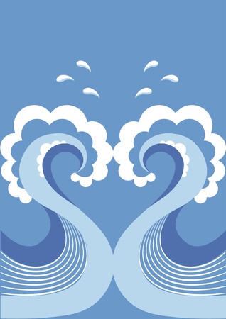 Vector wave のイラスト素材