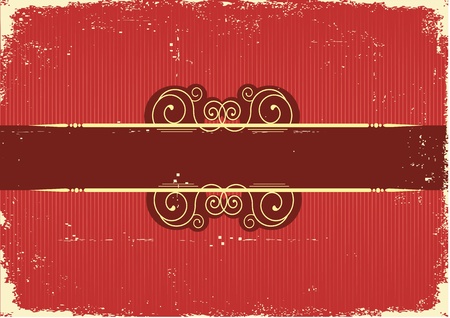 Vintage red Christmas card .Vintage backgroundのイラスト素材