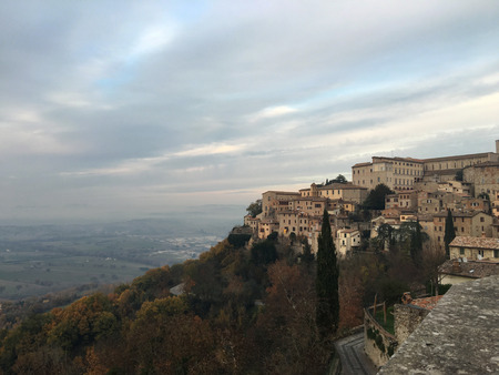Wonderful scenery that portrays in a country of Tuscany with the backdrop of a wonderful landscape, Italy.の写真素材