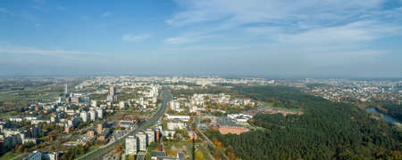panorama of Vilniusの写真素材