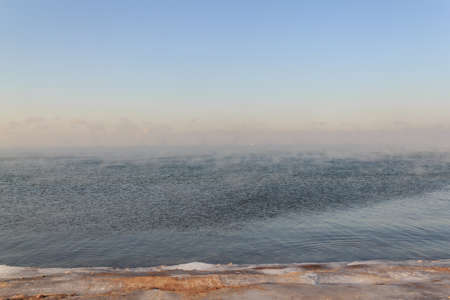 Fog on seaの写真素材