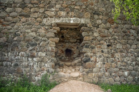 a niche in the wall of the castleのeditorial素材