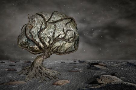 Heavy burden of lifeの写真素材