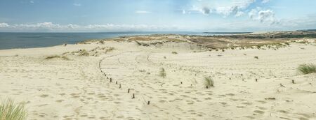 Sand dunes  panoramaの写真素材