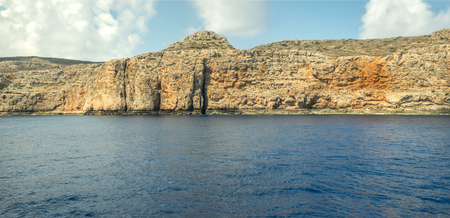 Island in sea panoramaの写真素材