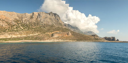 Mediterranean near the island panorama
