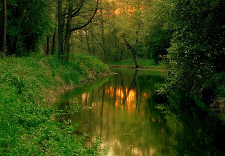Silent riverの写真素材