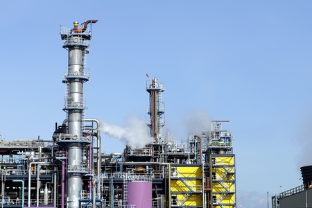 oil and chemical refinery の写真素材