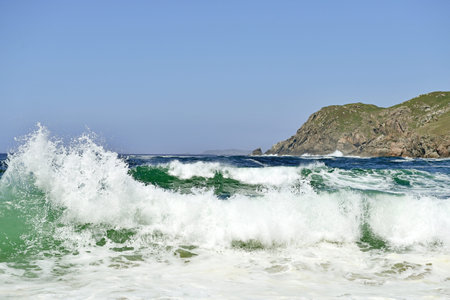 Beautiful beach in Galicia Spain