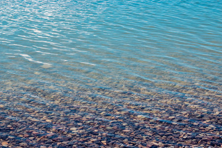 cobblestones under the lake