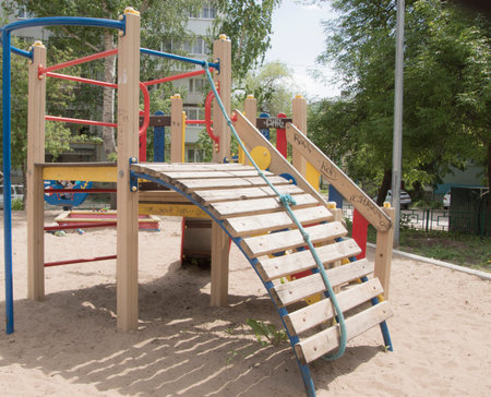 playground in the yard of a house