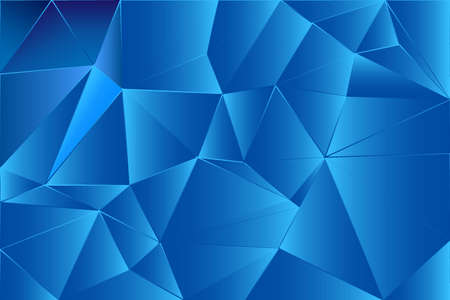 blue geomteric triangle shape abstract backgroundのイラスト素材