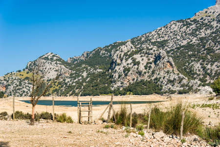 Mallorca, Balearic Islands: the Gorg Blau reservoir on September 2011の写真素材