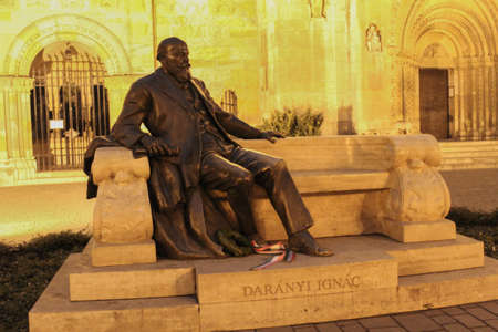 HUNGARY, BUDAPEST - January 20, 2020:Statue of the Hungarian Minister of Agriculture Daranyi Ignacのeditorial素材