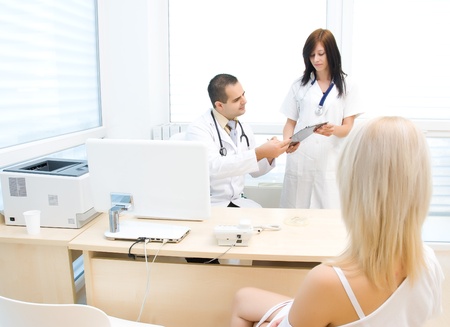 Exclusive clinic room, presents a snapshot of the work of doctorsの写真素材