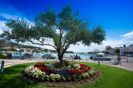 Island Rab port, Croatiaのeditorial素材