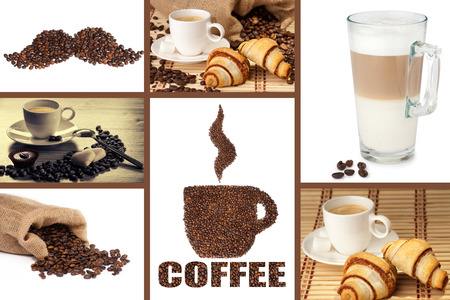Coffee Montageの写真素材