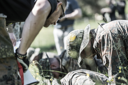 Hungary, Orfu - May 3-8: Elite Challenge is a program designed both for civilians and professionals who wish to try out what it feels like to get through Special Forces selection just like if you wanted to get into the ranks of the US Army special forces.のeditorial素材