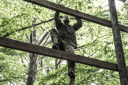 Hungary, Orfu - May 3-8: Elite Challenge is a program designed both for civilians and professionals who wish to try out what it feels like to get through Special Forces selection just like if you wanted to get into the ranks of the US Army special forces.のeditorial素材