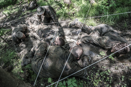 Hungary, Orfu - May 3-8: Elite Challenge is a program designed both for civilians and professionals who wish to try out what it feels like to get through Special Forces selection just like if you wanted to get into the ranks of the US Army special forces.のeditorial素材