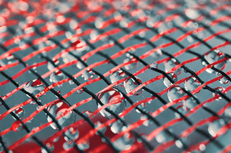 Water drops and mesh isolated