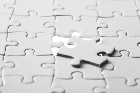Puzzle pieces, business teamwork conceptionの写真素材