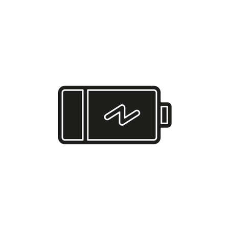 Simple Battery isolated. Flat pictogram - simple iconのイラスト素材